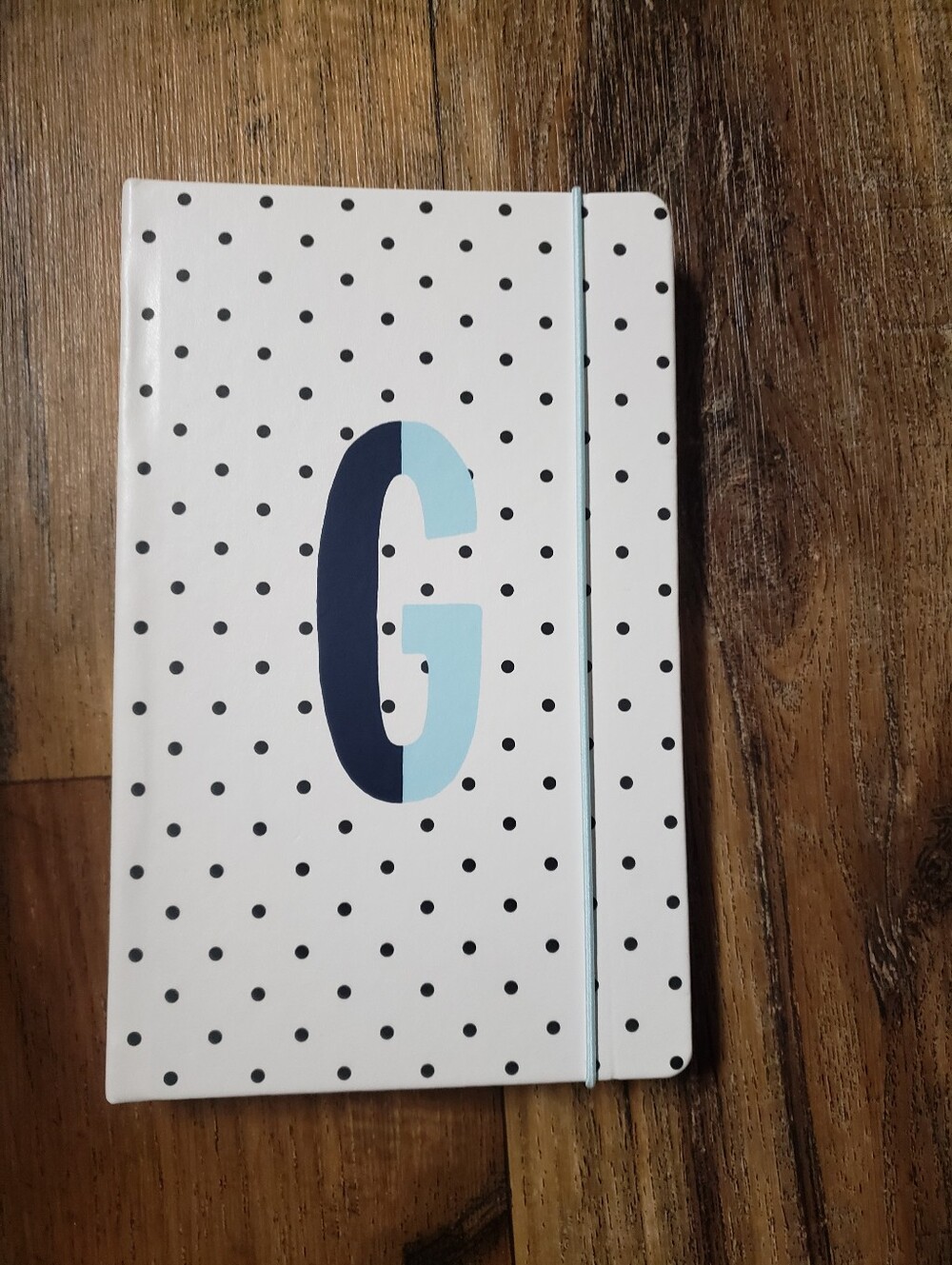 Kate Spade Personalized Letter "G" Polka Dot Notebook